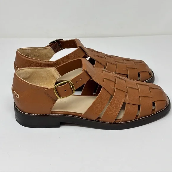 EVERLANE Brazilian Leather Fisherman Sandal in Adobe Brown - Picture 4 of 11
